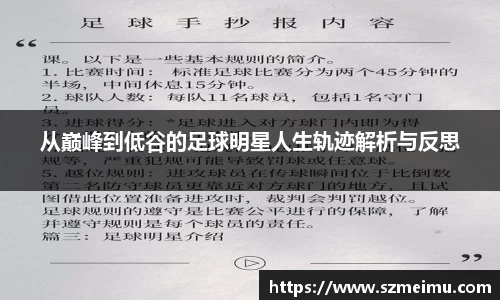 从巅峰到低谷的足球明星人生轨迹解析与反思